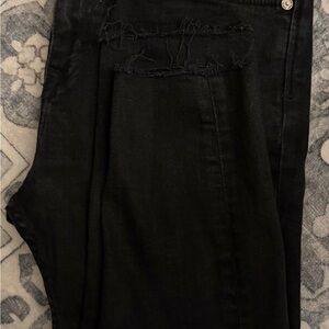 Zara Black Ripped Skinny Jeans